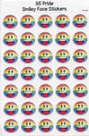 Pride Rainbow Smiley Face Stickers