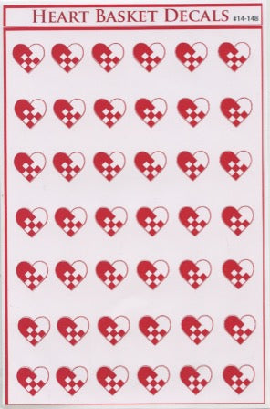 Heart Basket Stickers