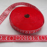 Fabric Ribbon Trim by the yard - Nordic star