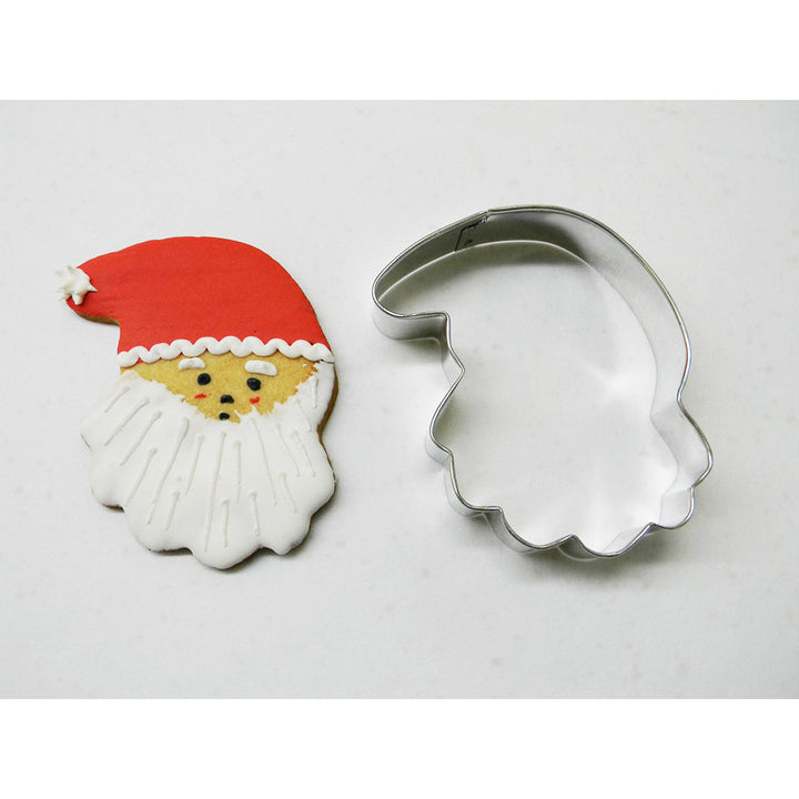 Santa face cookie cutter