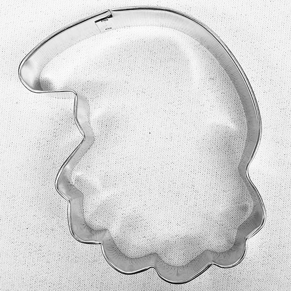 Santa face cookie cutter