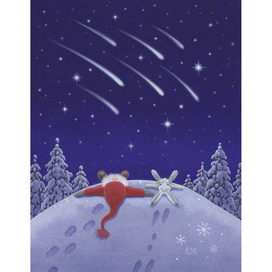 Paper Poster, Eva Melhuish Watching Shooting Stars