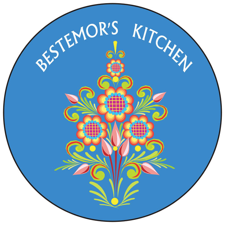 Bestemor's Kitchen round button/magnet