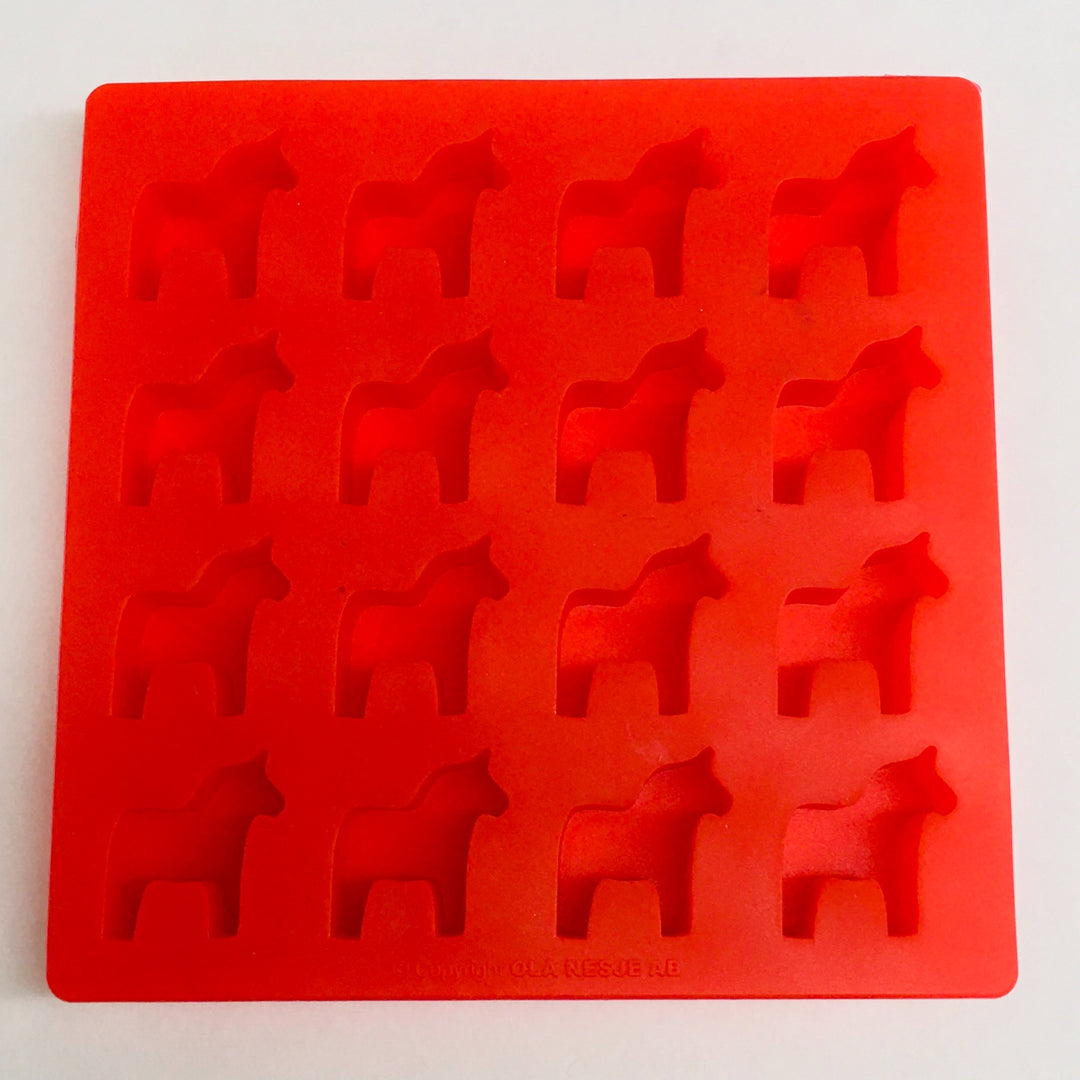 Dala horse mold for ice cubes, candy, soaps