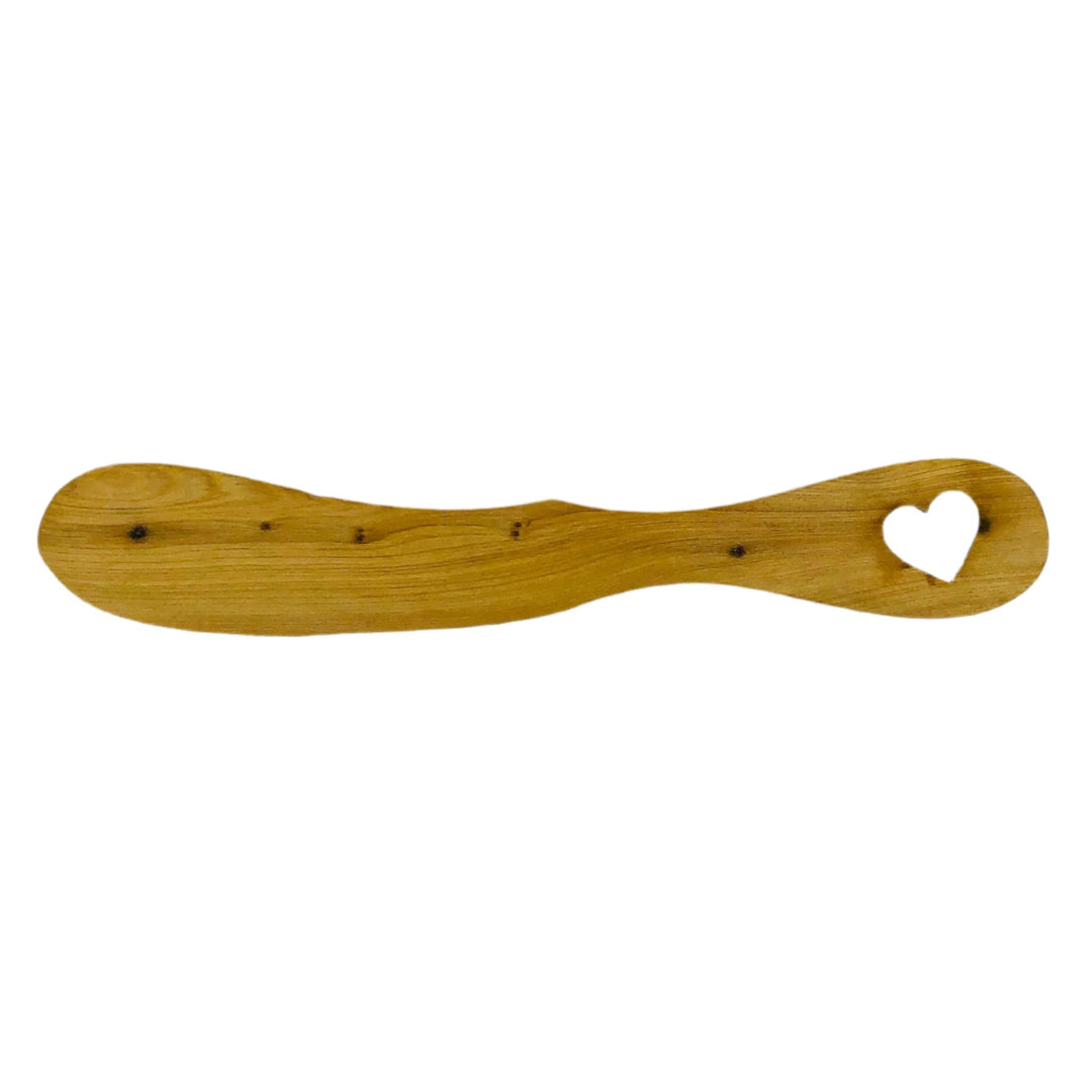 Alderwood Spreader with Heart Cut out