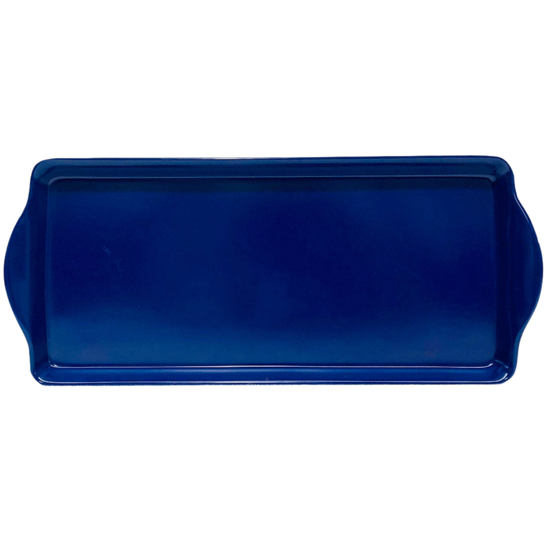 Almond Cake Serving Tray Indigo blue