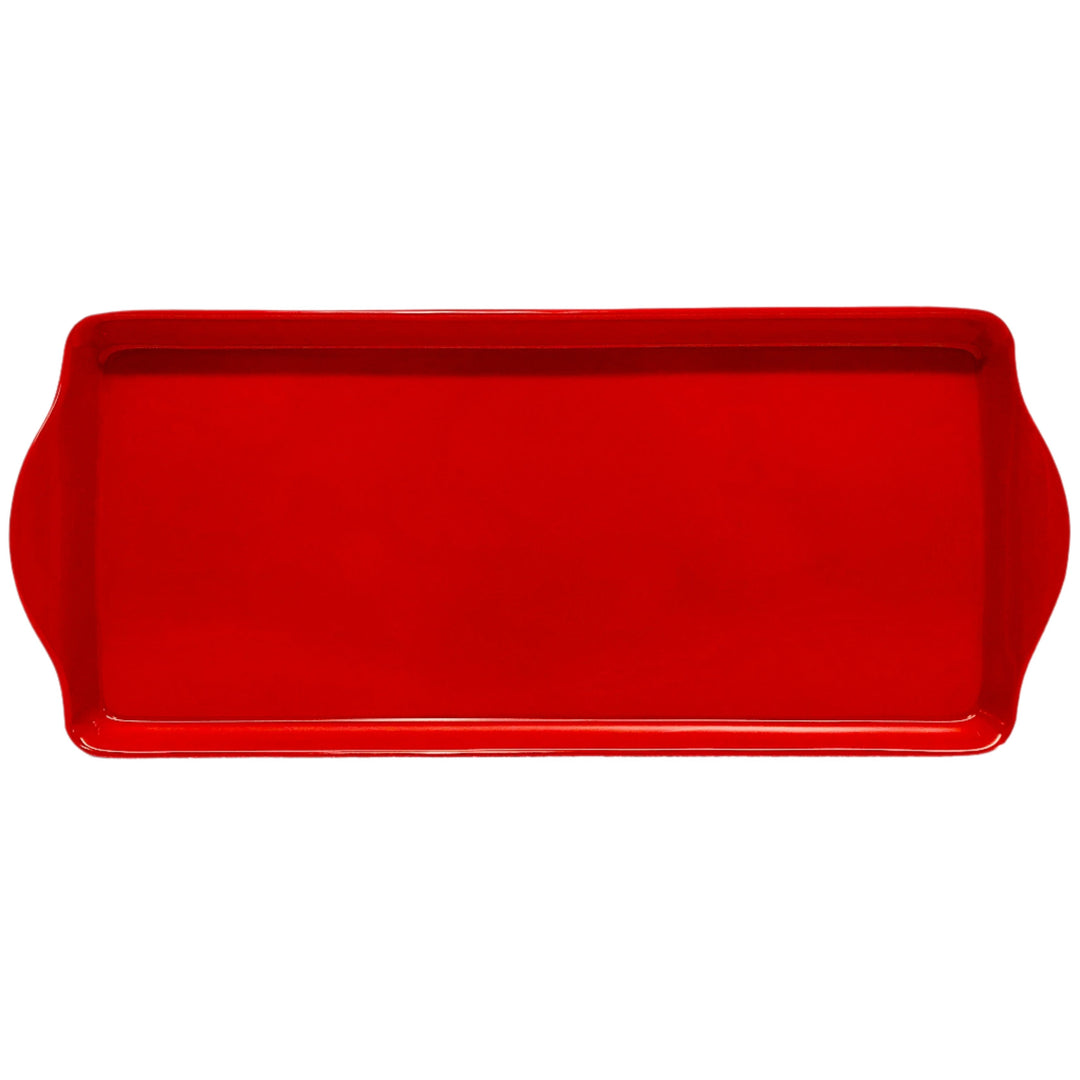 Almond Cake Serving Tray Red