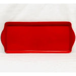 Almond Cake Serving Tray Red