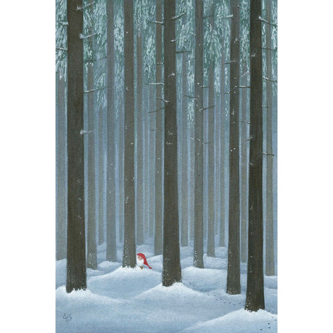 Rectangle Magnet, Eva Melhuish Tomte in Tall trees