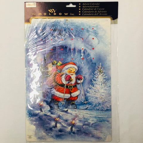 Danish Advent Calendar Skiing Santa