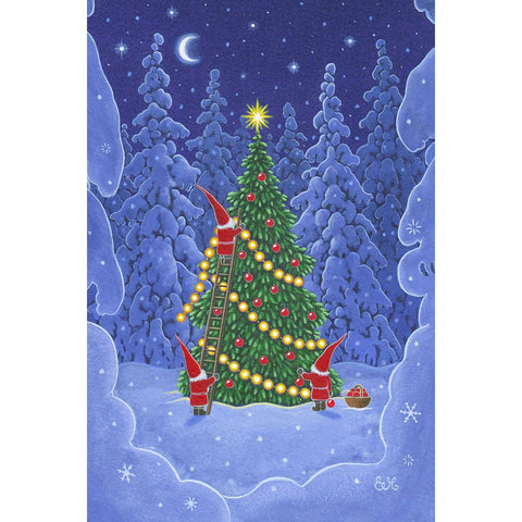 Rectangle Magnet, Eva Melhuish Christmas Tree