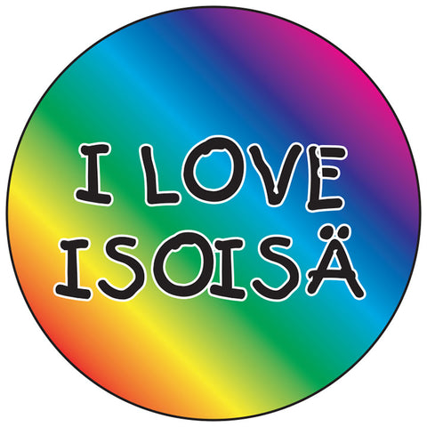I Love Isoisa round button/magnet