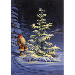 Boxed cards, Jan Bergerlind Tomte at snow covered tree