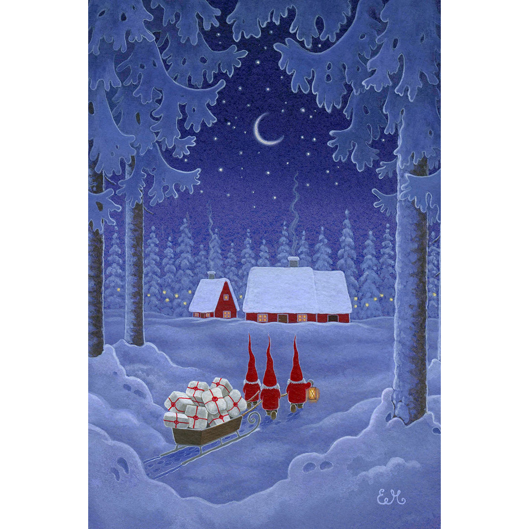 Paper Poster, Eva Melhuish Three Gnomes