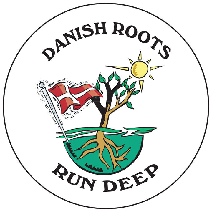 Danish Roots round button/magnet