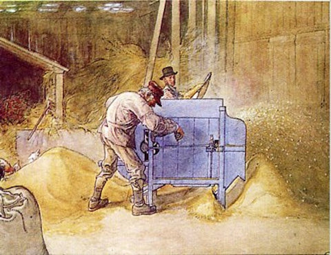 Boxed Note Cards, Carl Larsson Men working