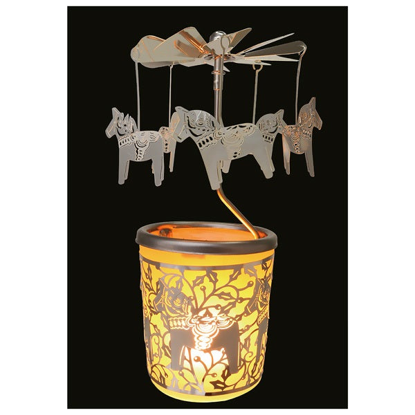 Dala Horse Carousel Votive