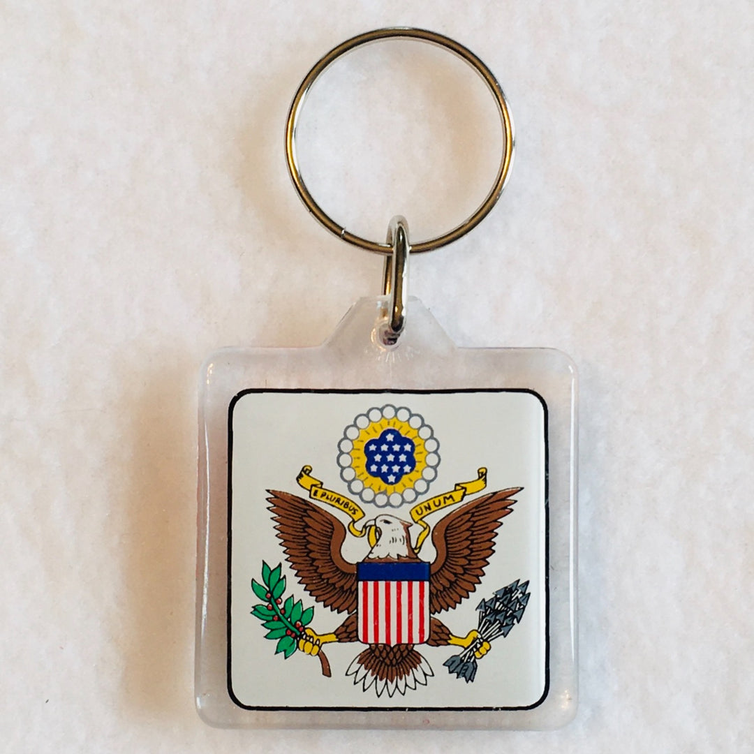 Keyring, USA Flag & Crest