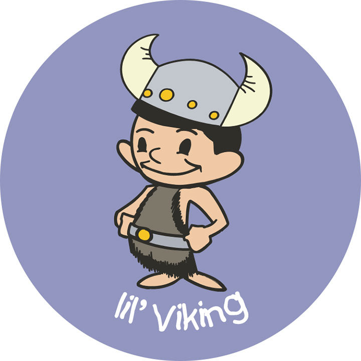 Lil Viking round button/magnet