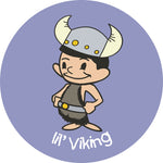 Lil Viking round button/magnet