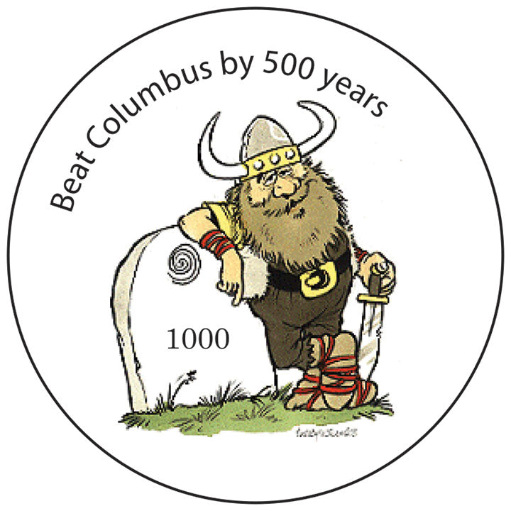 Beat Columbus round button/magnet