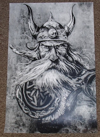 Viking with Shield Artist Print