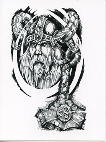Boxed Note Cards, Micah Holland Viking & Thor's Hammer