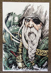 Micah Holland Viking, Odin with Dragon Artist Print