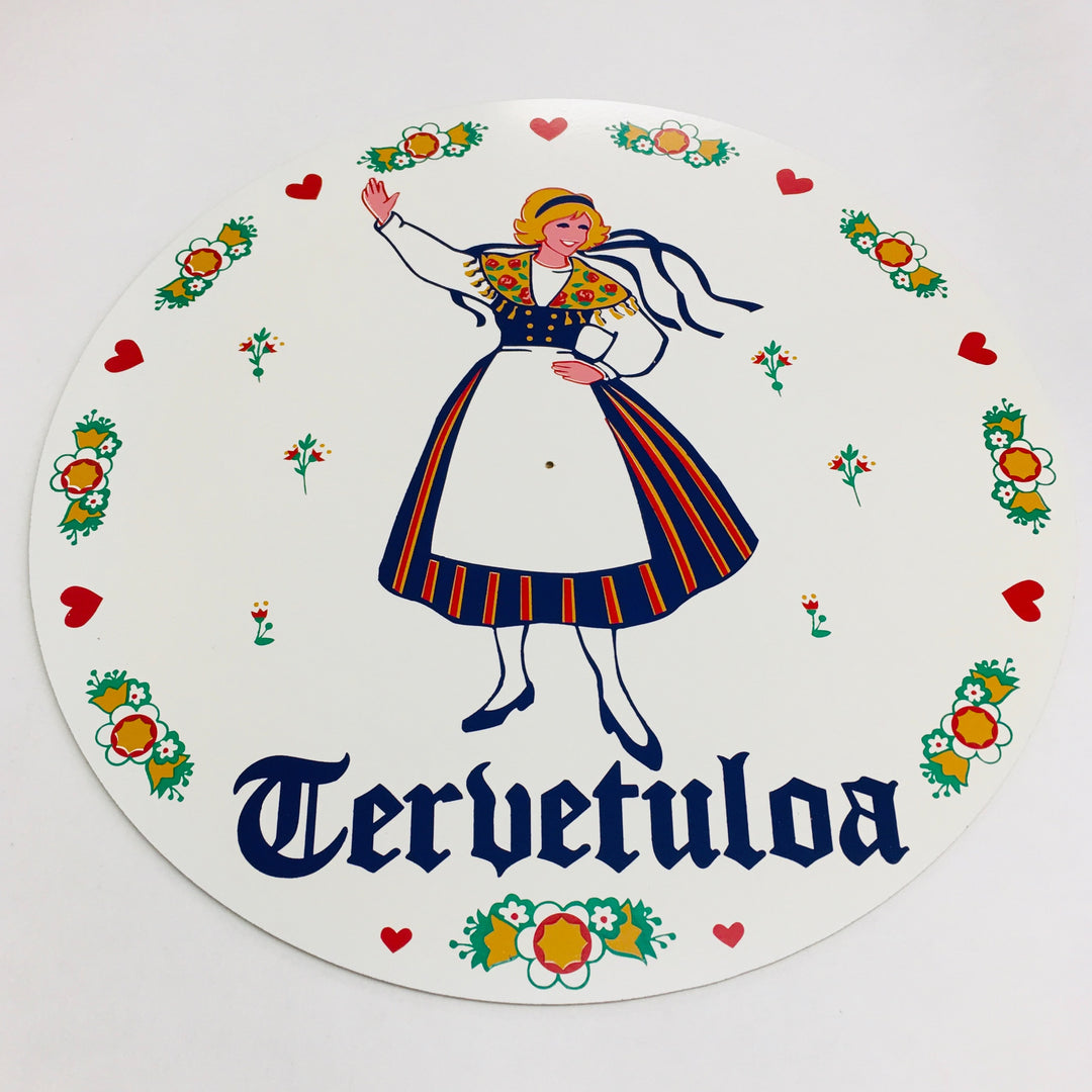 Tervetuloa Girl Sign Wall Decor