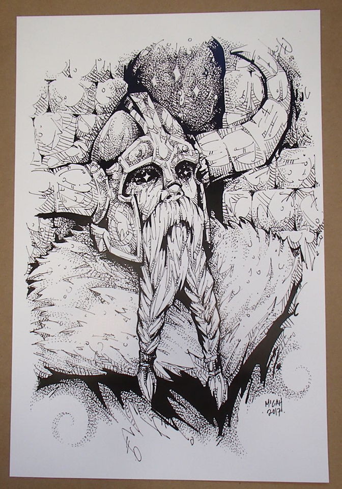 Micah Holland Viking Artist Print