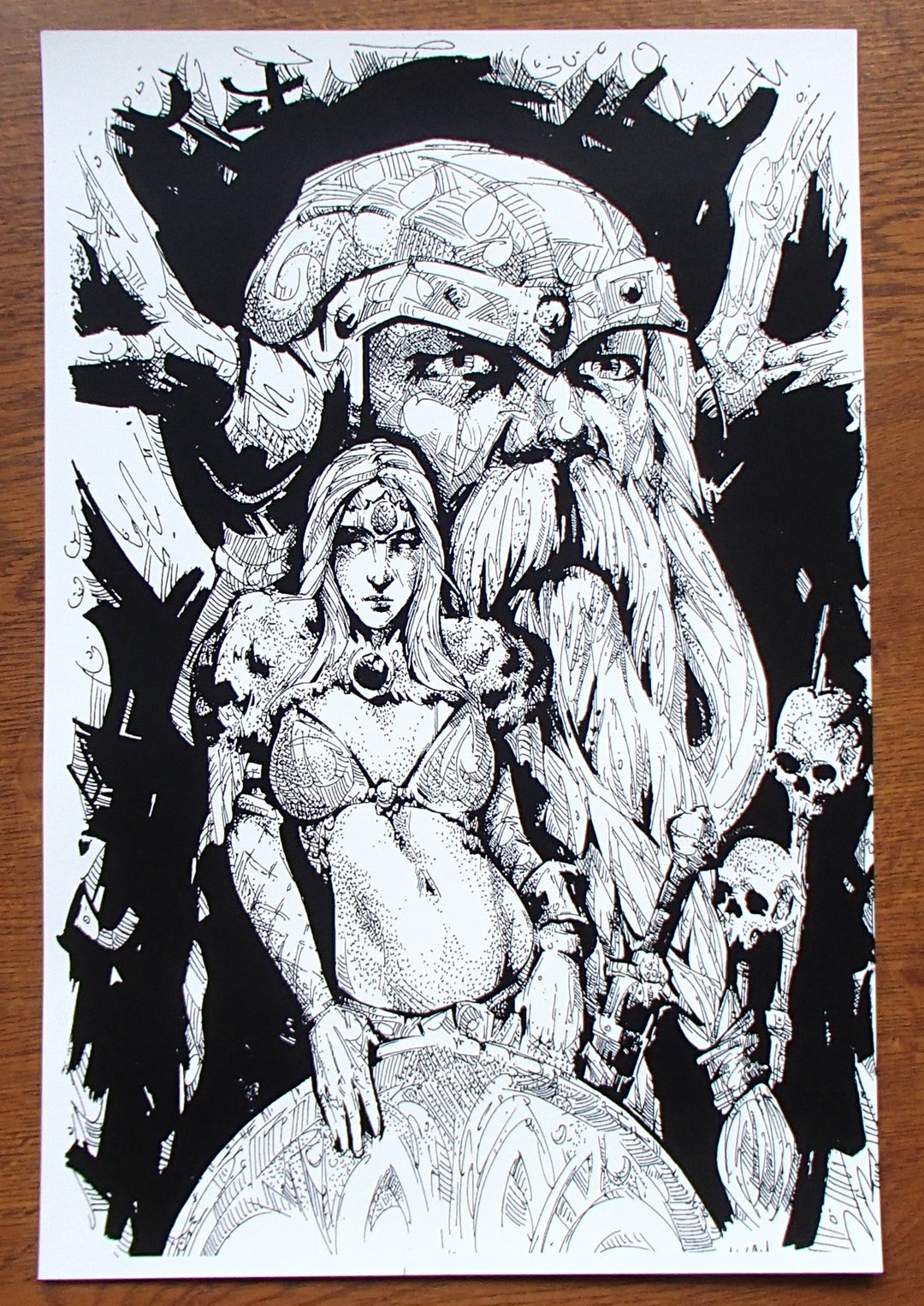 Micah Holland Viking & Viking Woman Artist Print