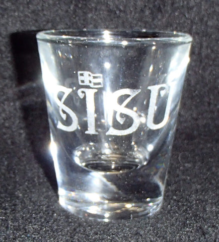 Etched shot glass - Sisu