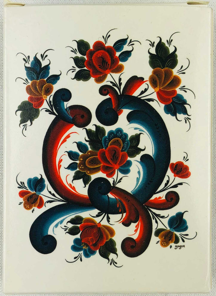 Rosemaling playing cards