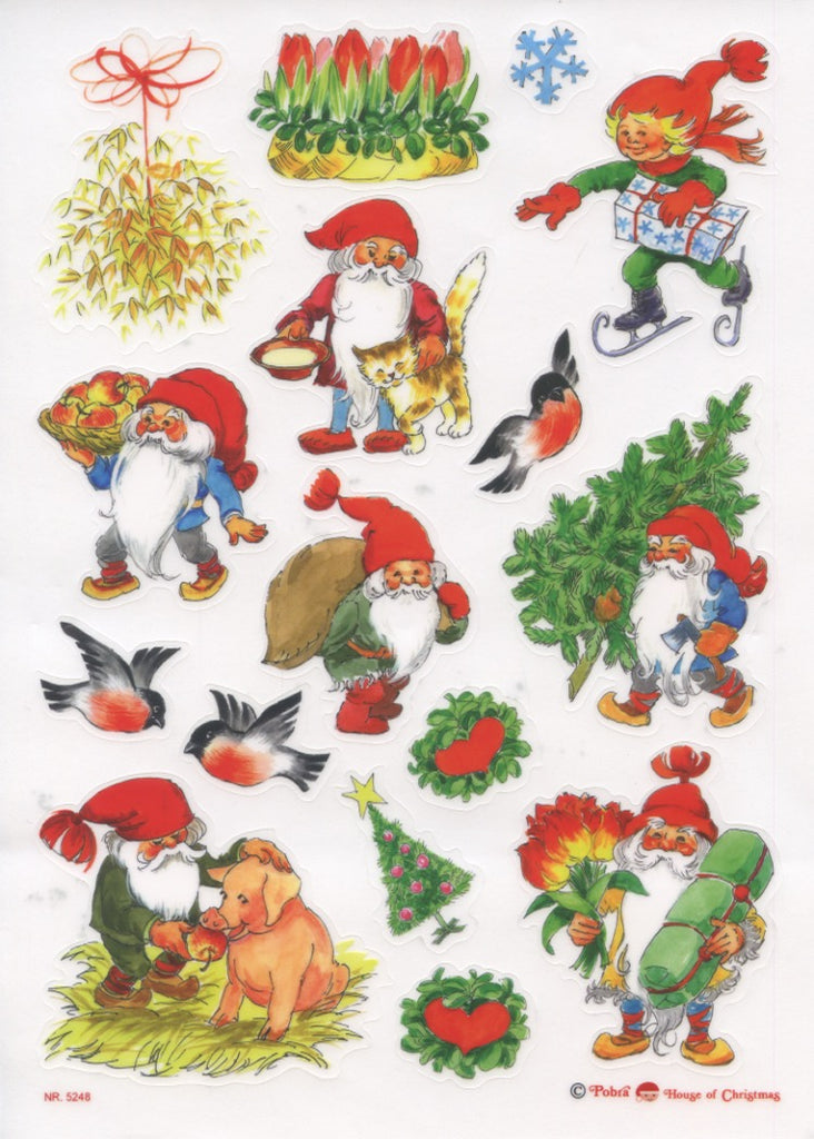 Gnome Tomte Christmas Stickers – Gift Chalet