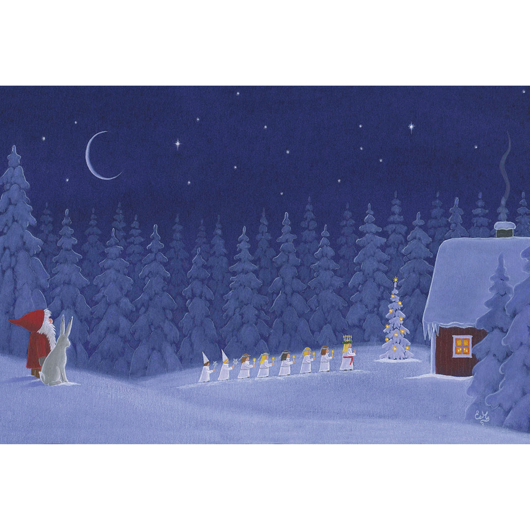 Paper Poster, Eva Melhuish Lucia Procession