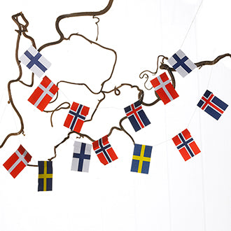 Scandinavian Flag Garland