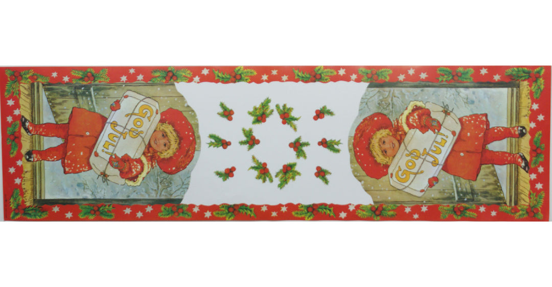 Jenny Nystrom Christmas paper poster runner