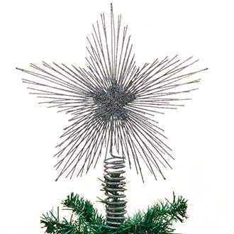 Silver Glitter Tree topper