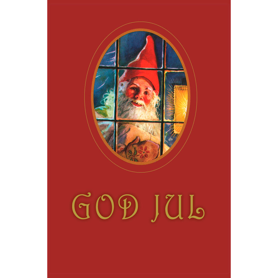 Boxed cards, Tomte in Window God Jul