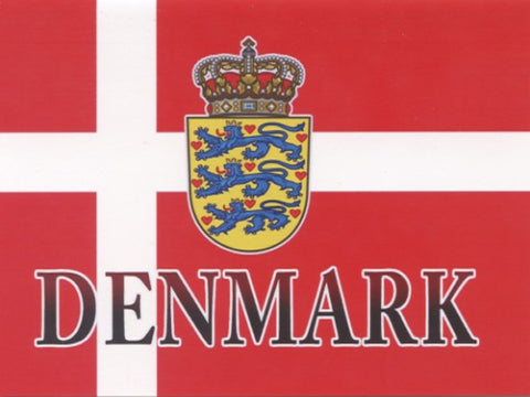 Boxed Note Cards, Denmark Flag with Crest