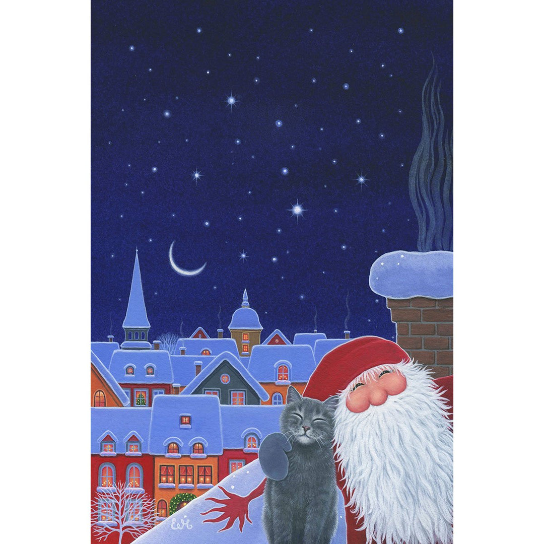 Boxed cards, Eva Melhuish Tomte & Cat selfie