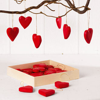 Wooden Heart Ornaments