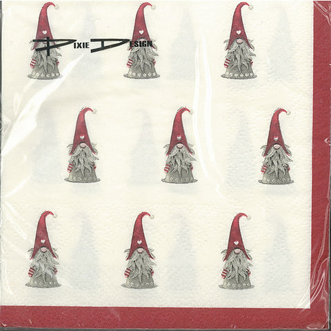 Red hat gnomes paper napkins