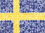 Boxed Note Cards, Flower Sweden flag