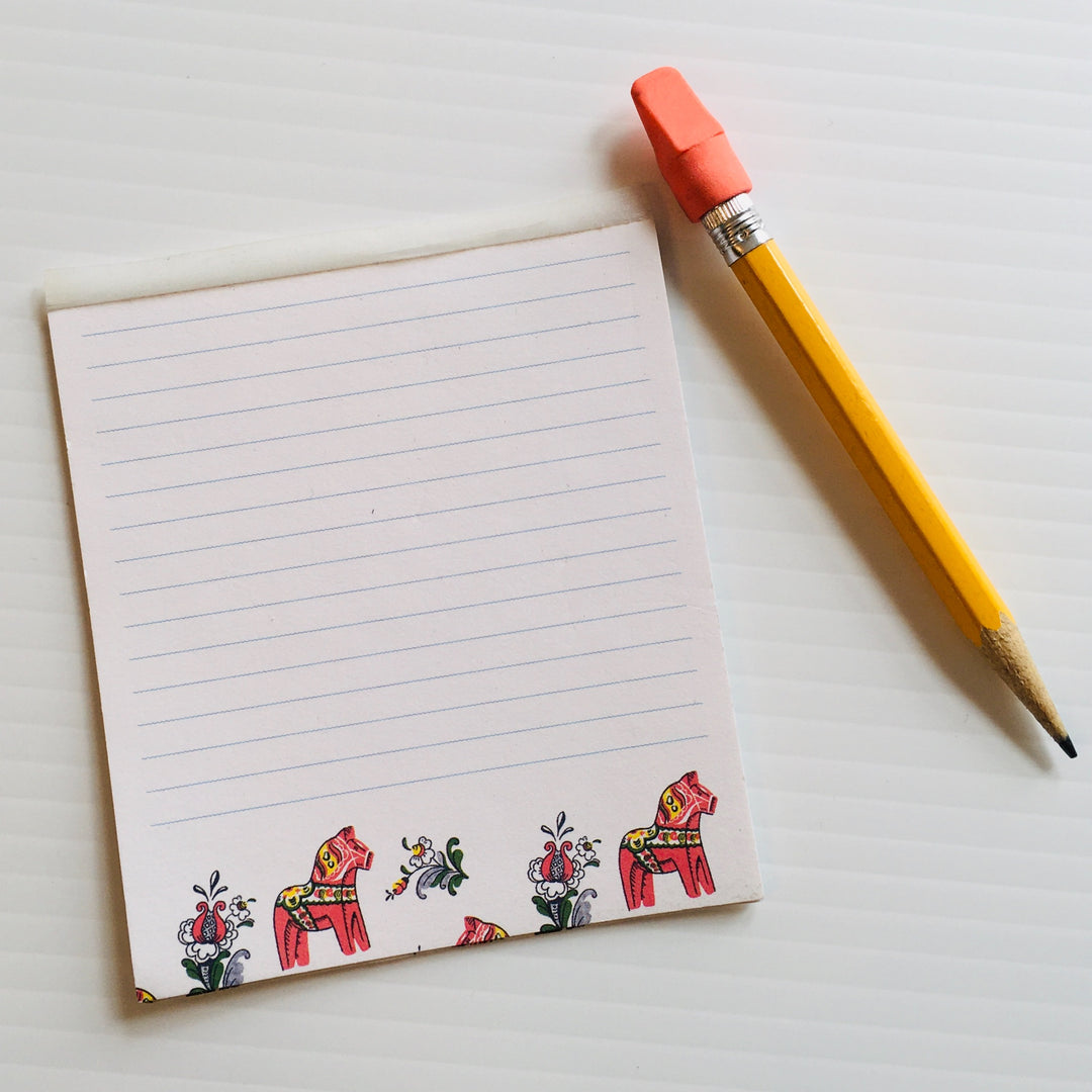 Dala Horse Paper Note Pad