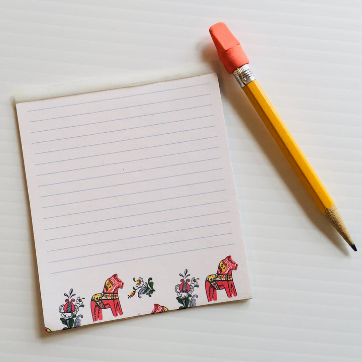 Dala Horse Paper Note Pad