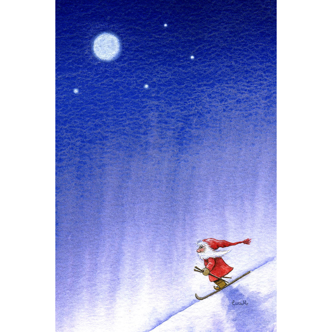 Paper Poster, Eva Melhuish Tomte Skier