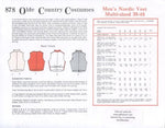 Costume Pattern - Mens vests sizes 38-48