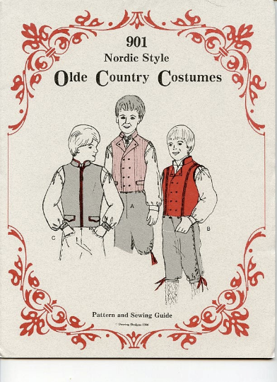 Costume Pattern - Boys vests sizes 4 - 14