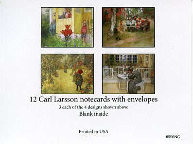 Boxed Note Cards, Carl Larsson Assortment